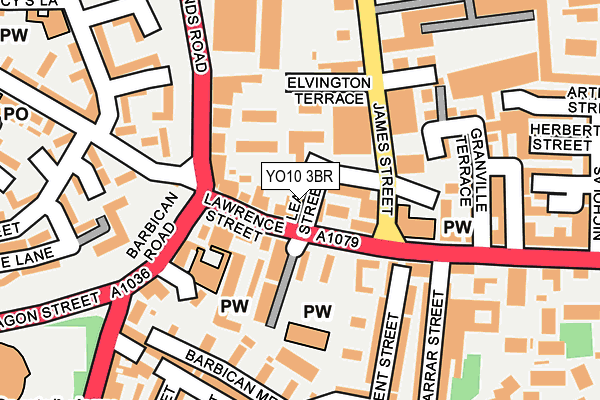 YO10 3BR map - OS OpenMap – Local (Ordnance Survey)
