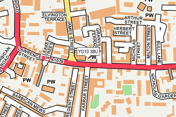 YO10 3BU map - OS OpenMap – Local (Ordnance Survey)