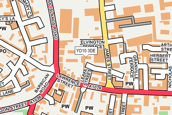 YO10 3DE map - OS OpenMap – Local (Ordnance Survey)