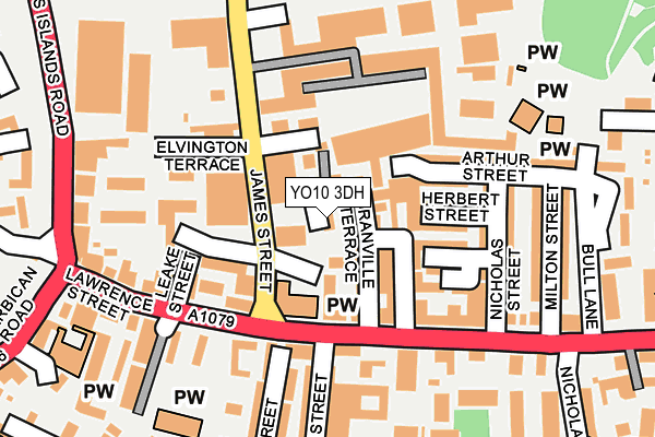 YO10 3DH map - OS OpenMap – Local (Ordnance Survey)