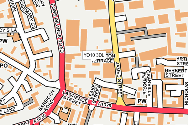 YO10 3DL map - OS OpenMap – Local (Ordnance Survey)