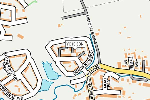 YO10 3DN map - OS OpenMap – Local (Ordnance Survey)