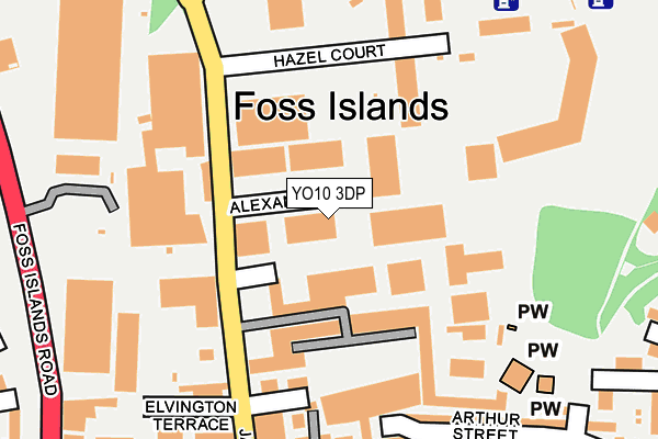 YO10 3DP map - OS OpenMap – Local (Ordnance Survey)