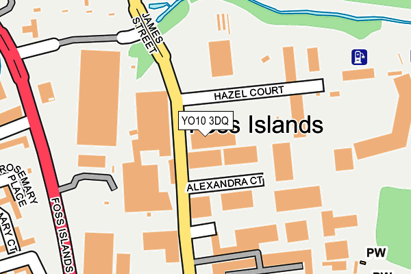 YO10 3DQ map - OS OpenMap – Local (Ordnance Survey)