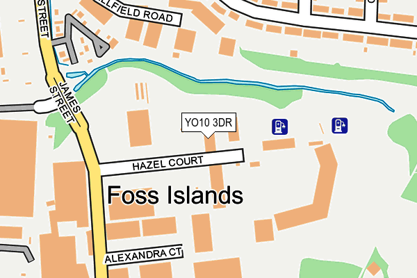 YO10 3DR map - OS OpenMap – Local (Ordnance Survey)