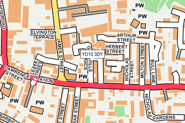 YO10 3DY map - OS OpenMap – Local (Ordnance Survey)