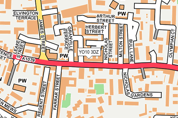 YO10 3DZ map - OS OpenMap – Local (Ordnance Survey)