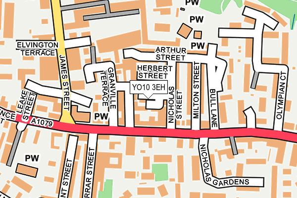 YO10 3EH map - OS OpenMap – Local (Ordnance Survey)