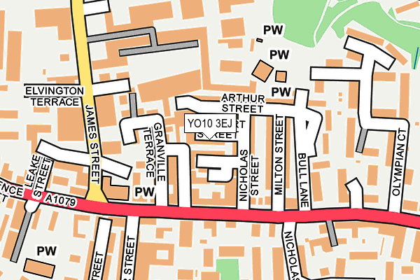 YO10 3EJ map - OS OpenMap – Local (Ordnance Survey)