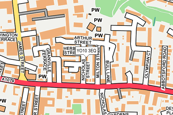 YO10 3EQ map - OS OpenMap – Local (Ordnance Survey)