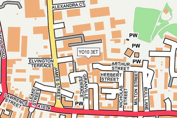 YO10 3ET map - OS OpenMap – Local (Ordnance Survey)