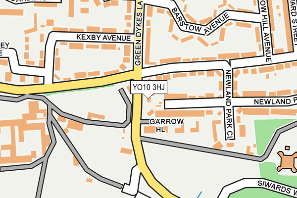 YO10 3HJ map - OS OpenMap – Local (Ordnance Survey)
