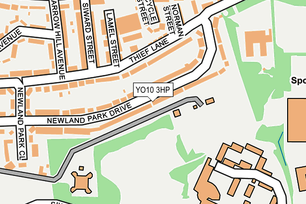 YO10 3HP map - OS OpenMap – Local (Ordnance Survey)