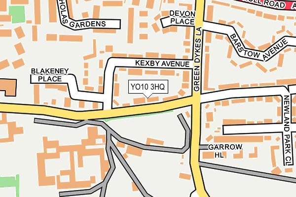 YO10 3HQ map - OS OpenMap – Local (Ordnance Survey)