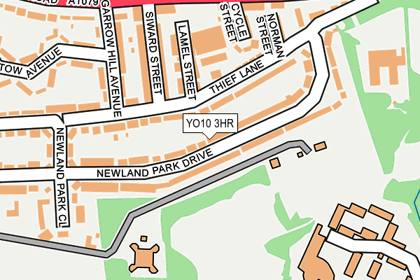 YO10 3HR map - OS OpenMap – Local (Ordnance Survey)
