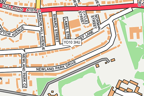 YO10 3HU map - OS OpenMap – Local (Ordnance Survey)