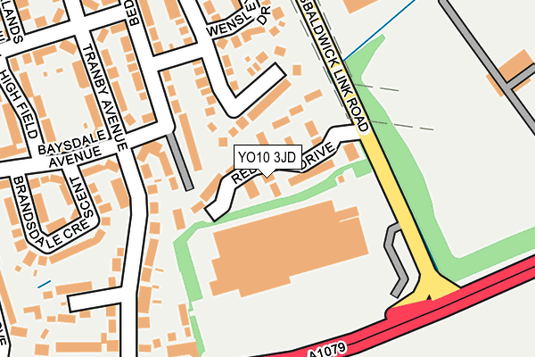 YO10 3JD map - OS OpenMap – Local (Ordnance Survey)