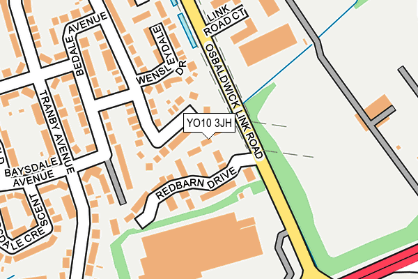 YO10 3JH map - OS OpenMap – Local (Ordnance Survey)