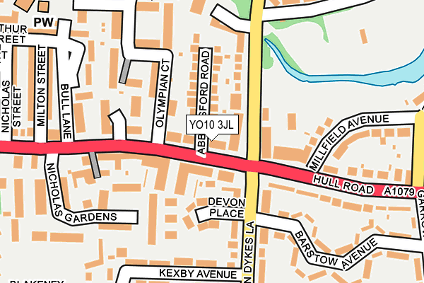 YO10 3JL map - OS OpenMap – Local (Ordnance Survey)
