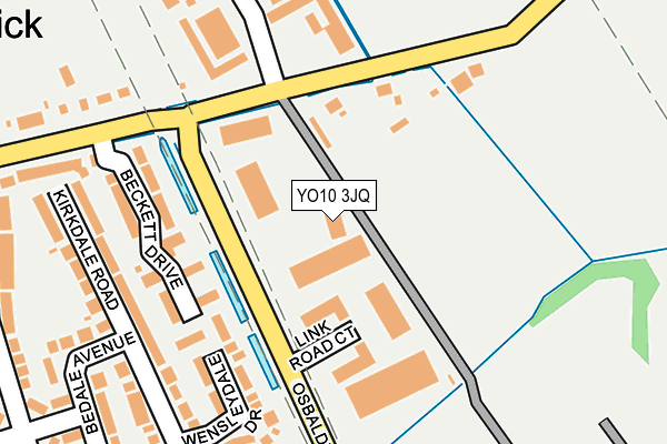 YO10 3JQ map - OS OpenMap – Local (Ordnance Survey)