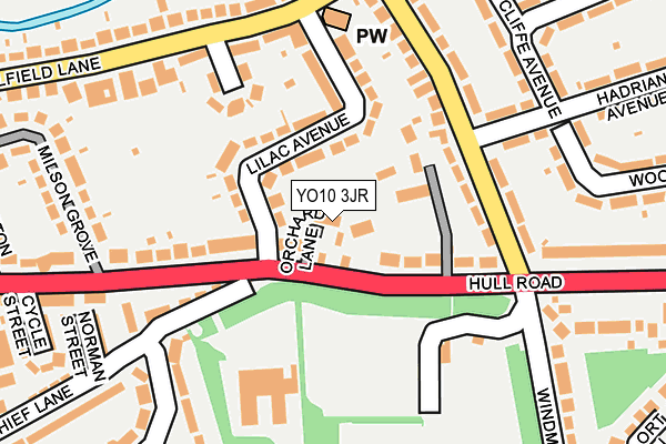 YO10 3JR map - OS OpenMap – Local (Ordnance Survey)