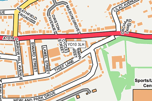 YO10 3LH map - OS OpenMap – Local (Ordnance Survey)