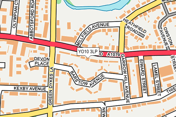 YO10 3LP map - OS OpenMap – Local (Ordnance Survey)