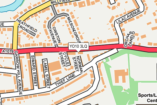 YO10 3LQ map - OS OpenMap – Local (Ordnance Survey)