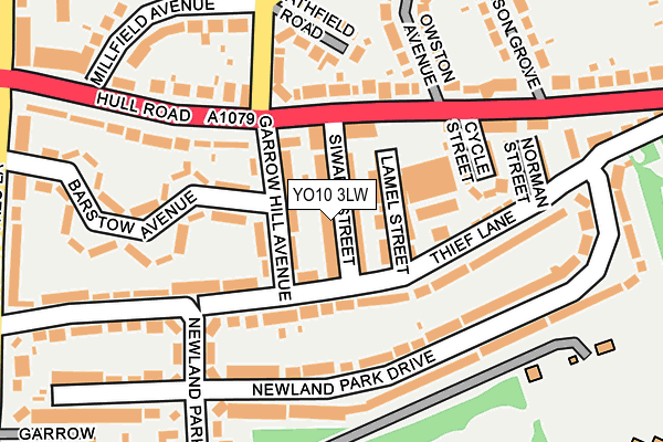 YO10 3LW map - OS OpenMap – Local (Ordnance Survey)