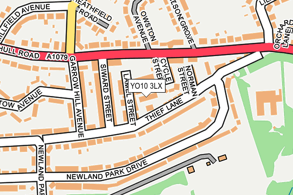 YO10 3LX map - OS OpenMap – Local (Ordnance Survey)