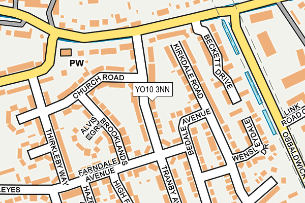 YO10 3NN map - OS OpenMap – Local (Ordnance Survey)