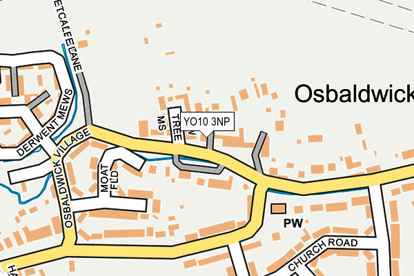 YO10 3NP map - OS OpenMap – Local (Ordnance Survey)