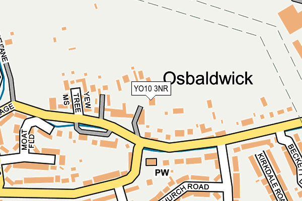 YO10 3NR map - OS OpenMap – Local (Ordnance Survey)