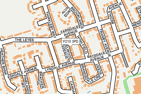 YO10 3PD map - OS OpenMap – Local (Ordnance Survey)