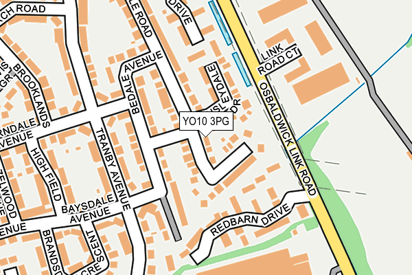 YO10 3PG map - OS OpenMap – Local (Ordnance Survey)