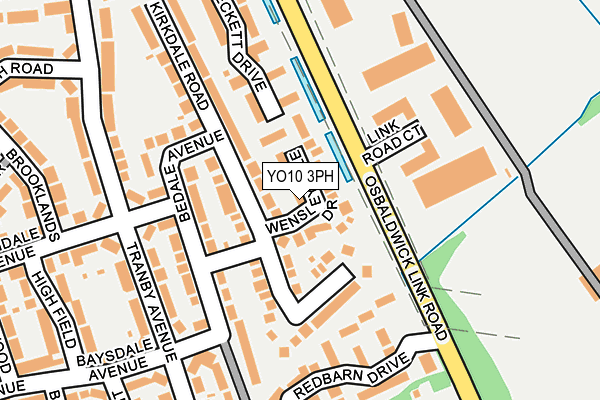 YO10 3PH map - OS OpenMap – Local (Ordnance Survey)