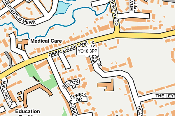 YO10 3PP map - OS OpenMap – Local (Ordnance Survey)