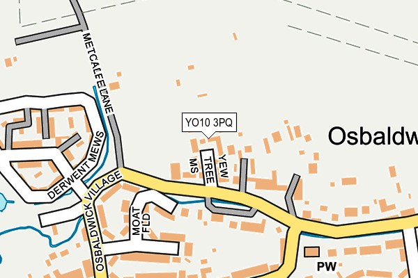 YO10 3PQ map - OS OpenMap – Local (Ordnance Survey)