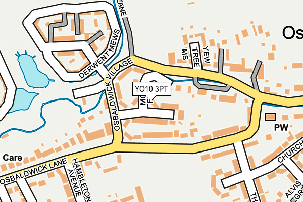YO10 3PT map - OS OpenMap – Local (Ordnance Survey)