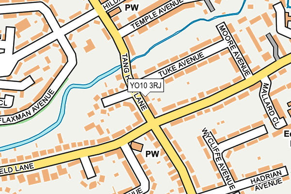 YO10 3RJ map - OS OpenMap – Local (Ordnance Survey)