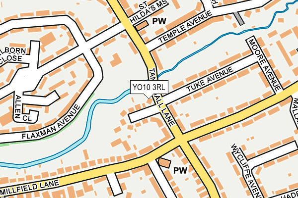 YO10 3RL map - OS OpenMap – Local (Ordnance Survey)