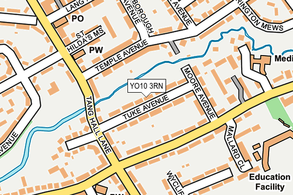 YO10 3RN map - OS OpenMap – Local (Ordnance Survey)
