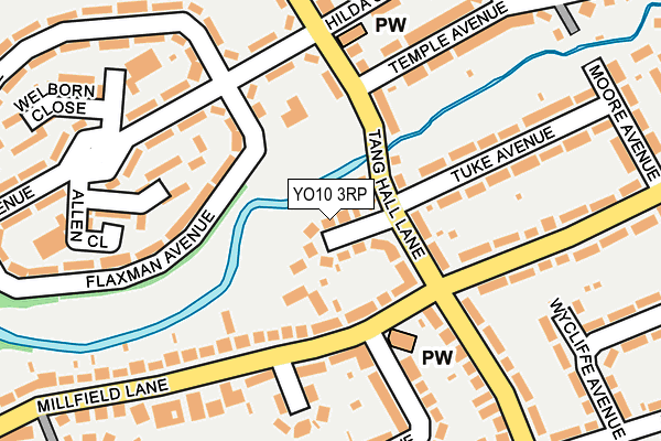 YO10 3RP map - OS OpenMap – Local (Ordnance Survey)