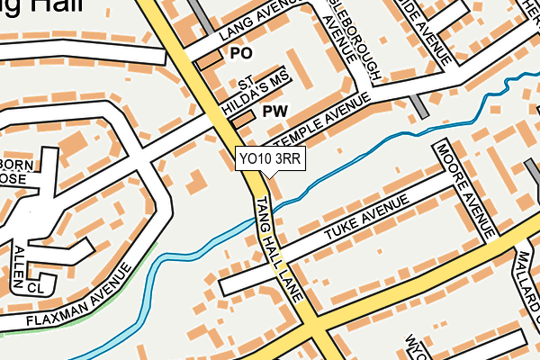 YO10 3RR map - OS OpenMap – Local (Ordnance Survey)