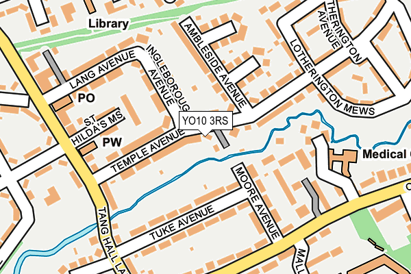 YO10 3RS map - OS OpenMap – Local (Ordnance Survey)