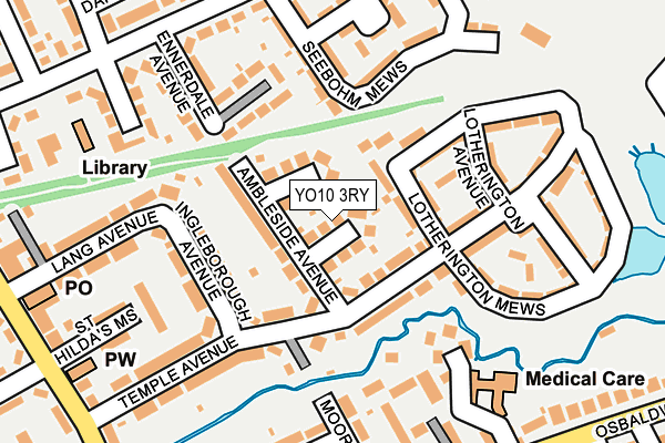 YO10 3RY map - OS OpenMap – Local (Ordnance Survey)