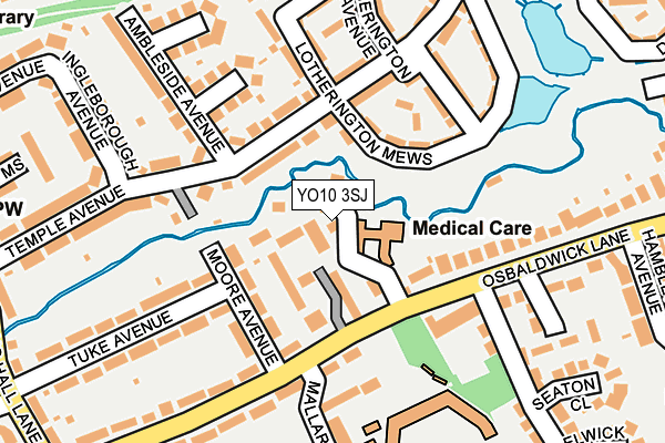 YO10 3SJ map - OS OpenMap – Local (Ordnance Survey)