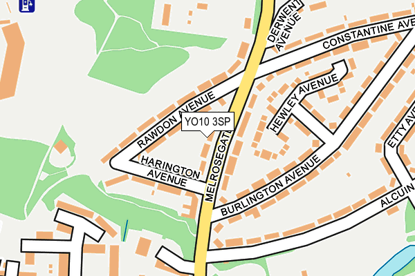 YO10 3SP map - OS OpenMap – Local (Ordnance Survey)