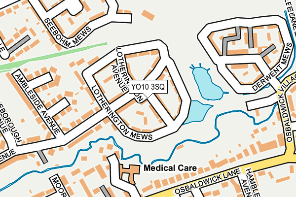 YO10 3SQ map - OS OpenMap – Local (Ordnance Survey)