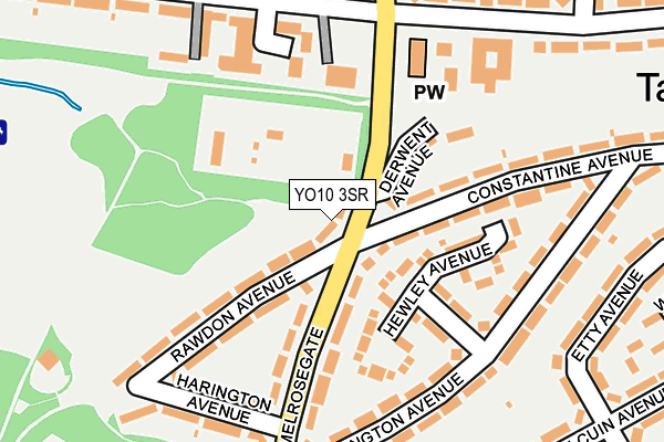 YO10 3SR map - OS OpenMap – Local (Ordnance Survey)